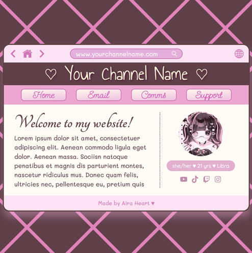 Neapolitan Internet Princess Carrd Template Neapolitan Internet Princess Carrd Template